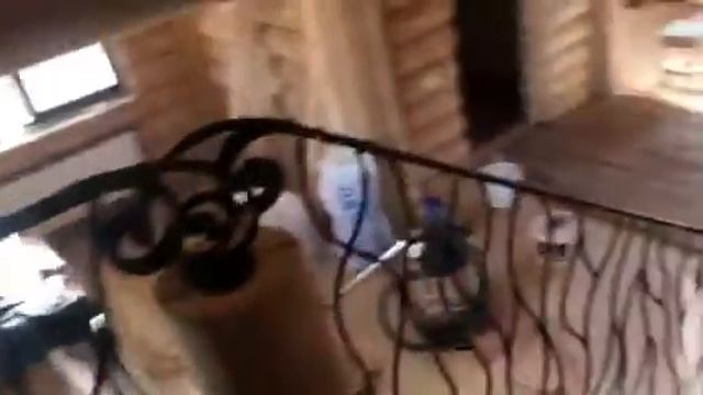 Перила художественная гибка в доме из сруба Гавриловка Киевская область Часть 2 смотреть онлайн