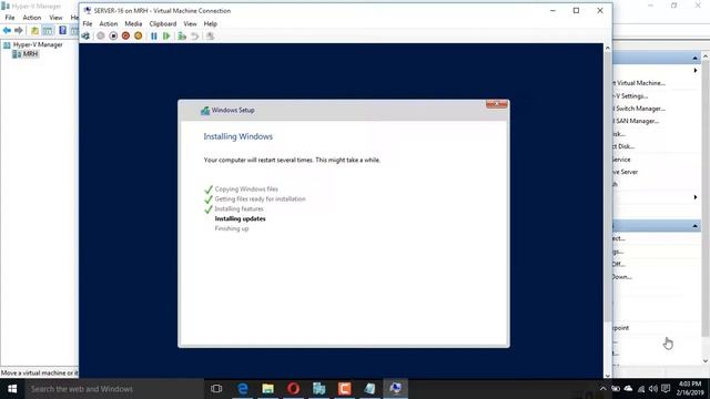 To create a new virtual machine, open Hyper V Manager смотреть онлайн