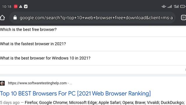 top 10 web browser free chrome firefox opera and apple safari