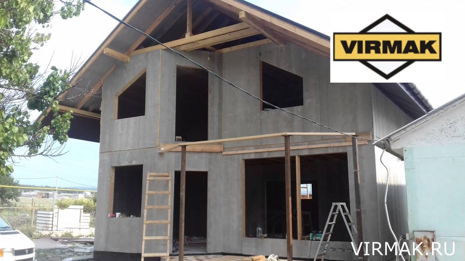 Отзыв о компании Вирмак. Строительство дома из СИП панелей с ЦСП в г. Севастополь смотреть онлайн