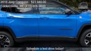 2018 Jeep Compass Trailhawk 4x4 4dr SUV for sale in Cockeysv