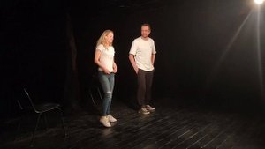 Импров спектакль , поклоны. Анжелина Карелина Дмитрий Миллер