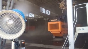 Подавление пыли на дробилках / Cannon for dust control