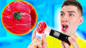 СМОТРЮ НА ВСЕ ПОД МИКРОСКОПОМ ЧЕЛЛЕНДЖ ! **НАШЛИ ЧЕРВЯ** ЧАСТЬ 6