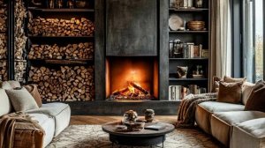 Расслабляющие звуки камина и медитативная, успокаивающая музыка