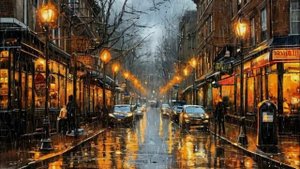 Сильный осенний Дождь, видео для сна