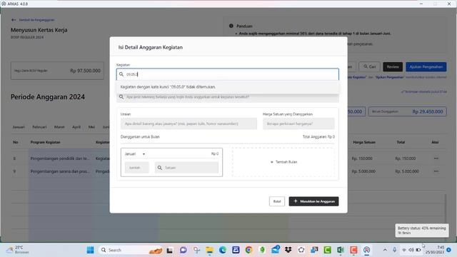 🔴TUTORIAL CARA MENGISI KERTAS KERJA ARKAS 4 TAHUN 2024 PEMBELIAN LAPTOP, PRINTER DAN PROYEKTOR смотреть онлайн
