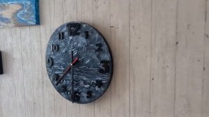 Часы настенные, холст 30 см диаметр