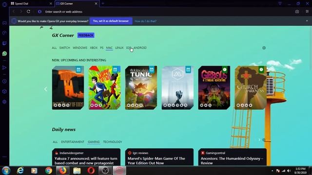 Opera GX: Download : Chat Gameplay Browsing at same time смотреть онлайн