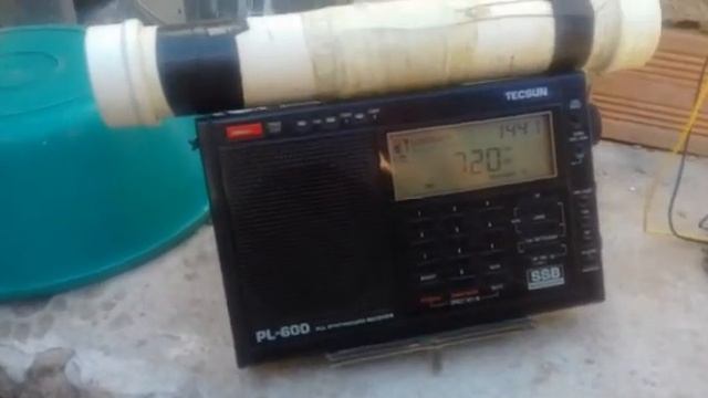 Radio Clube de Recife em 720 kHz AM escuta realizada pelo dexista Valdenis Silva