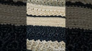 Сумка из рафии, связана крючком