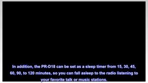 Sangean PR-D18BK AM/FM/Portable Digital Radio with Protective Bumper