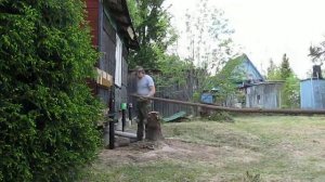 Монтаж винтовых свай вручную