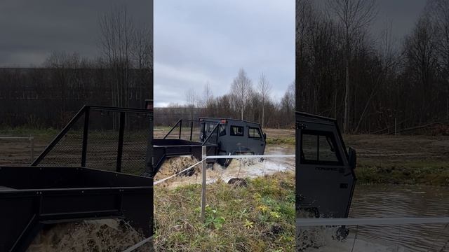 Вездеход "Лесник-Геркулес" испытания на воде.