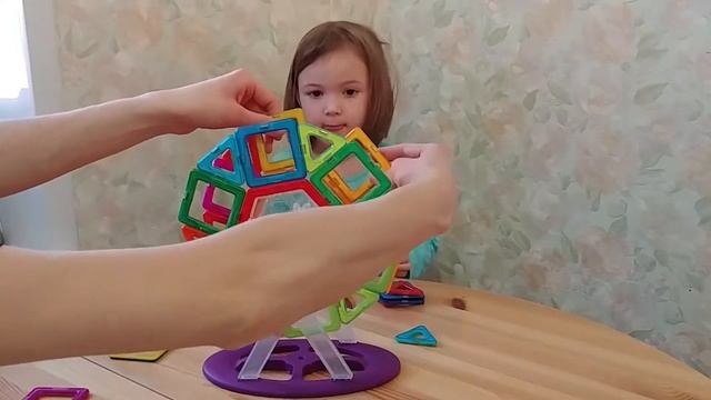 Магнитный конструктор из АлиЭкспресс. Обзор, распаковка, сборка детского конструктора