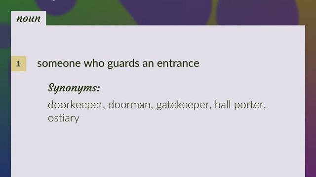 Door guard | meaning of Door guard смотреть онлайн