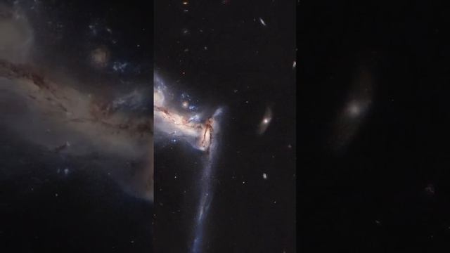 Triplet of Galaxies is caught in a Gravitational tug-of-war! - NASA’s Hubble Space Telescope