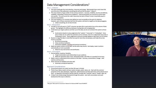 Cyber Infrastructure Workshop | Panel: Guiding Principles and Best Practices for Data Management