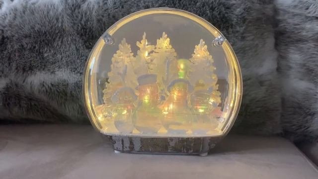 Декоративный новогодний светильник МОРОЗНОЕ ОКОШКО - ДОМИК, 22 см, батарейки CAA130450