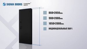 Обзор входной двери Sigma Black   максимальная шумоизоляция в черном цвете с замками Securemme