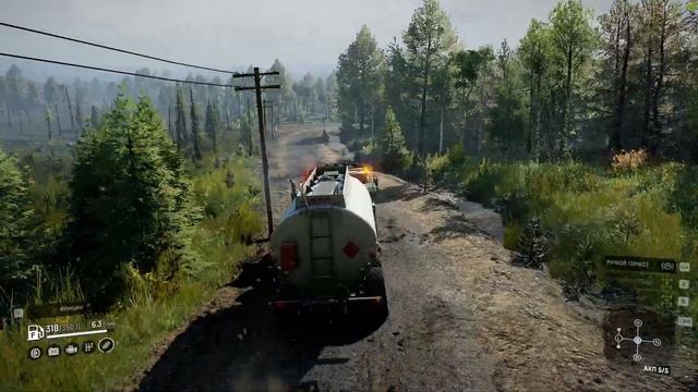 SnowRunner Спасения  Бензовоза и доставка  бензина на заправку смотреть онлайн