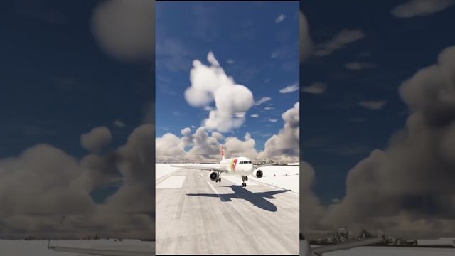 Airbus A319 приземлился в Анапе (URKA) #airplane #plane #aviation #games #landing #msfs2020