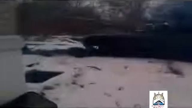 Донецк 15 12 14 Ополченцы на танке жигуля в лепешку смотреть онлайн