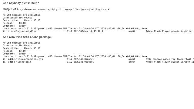 Ubuntu: Cannot play YouTube videos in Firefox - Opera works? смотреть онлайн