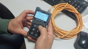 Измерение длины кабеля "витая пара" с помощью тестера NOYAFA.