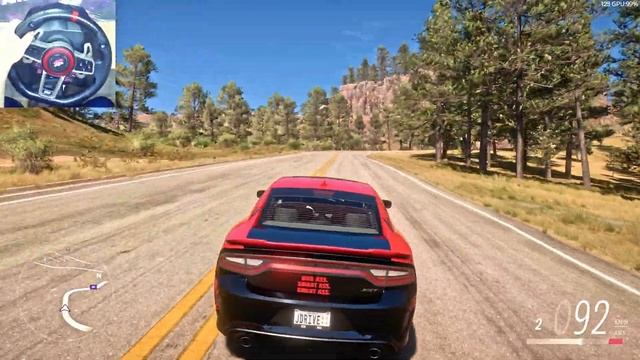 Dodge Charger SRT Hellcat 2015 (1070HP) DeadPool - Forza Horizon 5 | Steering Wheel Gameplay смотреть онлайн