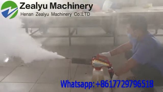 Disinfection at factory by mini mist fogger смотреть онлайн