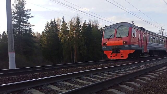 электричка Эд4м 0290 с сообщением Сергиев посад Москва Ярославский вокзал смотреть онлайн
