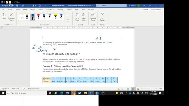 Fitting a trend line and forecasting смотреть онлайн