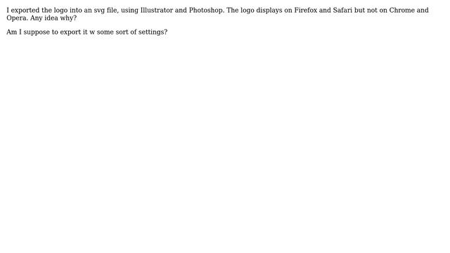 Magento: SVG logo not loading in Chrome or Opera смотреть онлайн