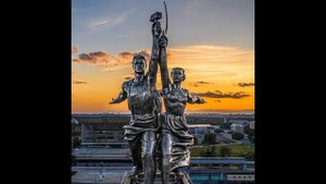 8.П.Р.Ю. Фильм. Рабочий и колхозница. Памятник и музей. Москва.