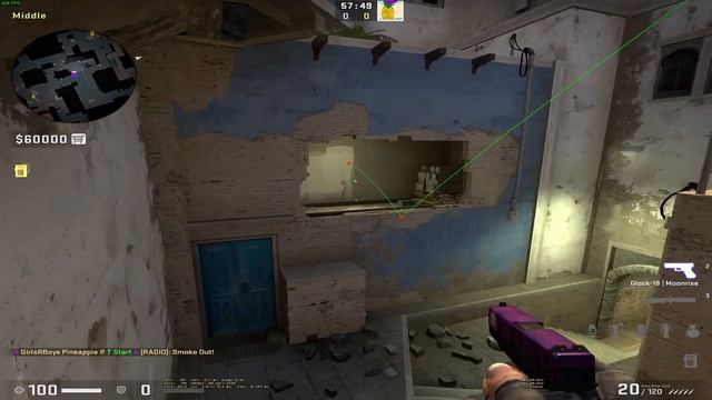 64-Tick Mirage Window Smoke (GAPLESS) смотреть онлайн