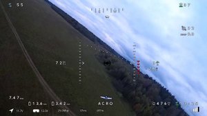Перехват (имитация) на взлете и сопровождение, несколько камер FPV
