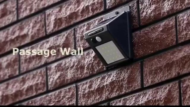 Фонарь настенный на солнечных батареях 20 диодов с датчиком движения ZX смотреть онлайн