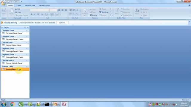 Topic 3 Primary Key creation with auto number in MS Access 2007