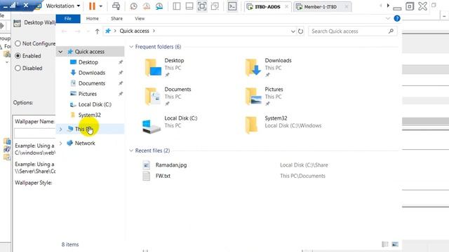 GPO-Setting Wallpaper by Group Policy in Windows Server 2019 смотреть онлайн