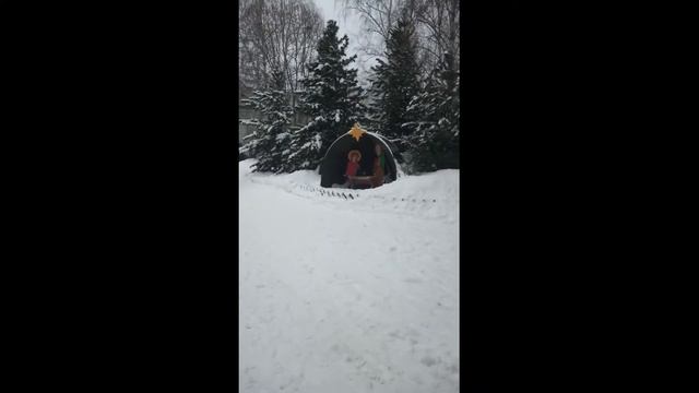 Сходили за крещенской водой💧 / Нас завалило снегом🌨️