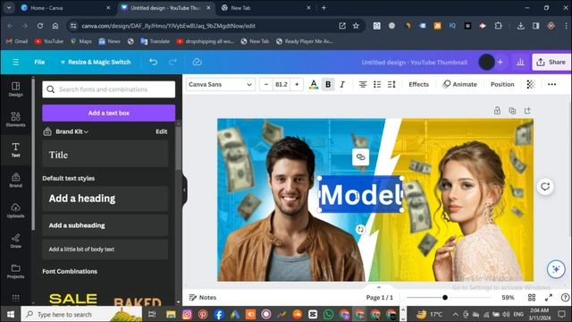 Step-by-step Canva guide for YouTube Thumbnail | How to make YouTube Thumbnail in Canva 2024