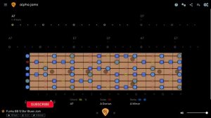 Funky B_._B. Blues Jam Track in A _ Guitar Backing Track (121 BPM)