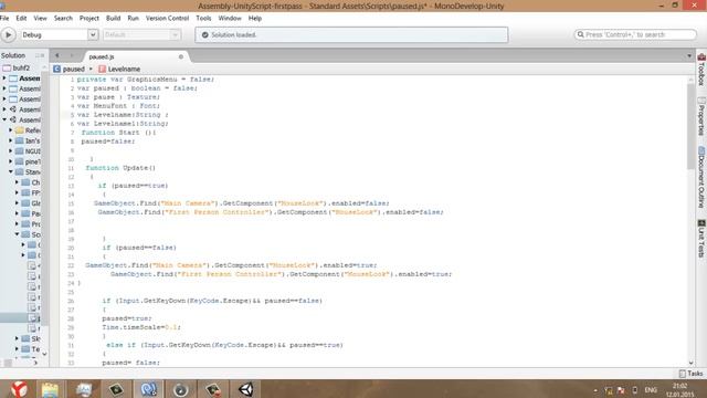 Дневник разработчика3 урок1 Как создать паузу и меню паузы смотреть онлайн