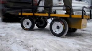 Электрические платформенные тележки для предприятий и складов