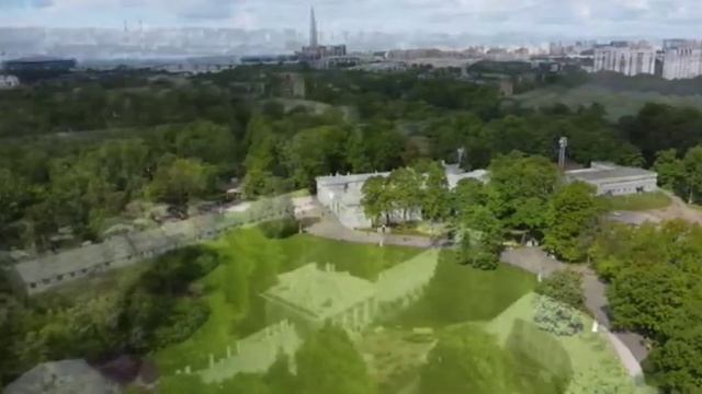Elagin island, Saint Petersburg. Kirov Central Park of Culture and Leisure.