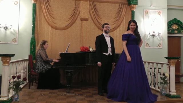 Верди.  Застольная из оперы Травиата Мария пахарь и Сергей Санаторов. Ирина Леопа фортепиано
