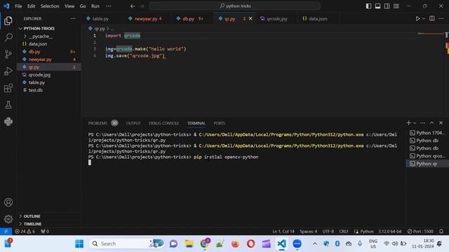 Python QR Code Generator [TAMIL] | QR code for google maps | Code and Decode QR Code