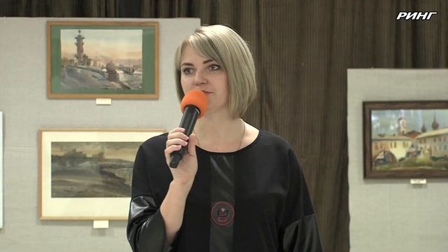 Выставка "Акварели" картин Виктора Петрова открылась в луховицком поселке Белоомут