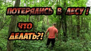 Потерялись в лесу - что делать?!